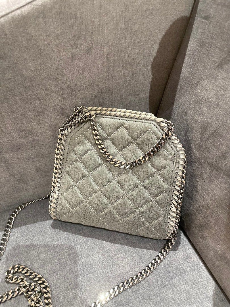 Stella McCartney mini Falabella in Grey Women s Fashion Bags Wallets Shoulder Bags on Carousell