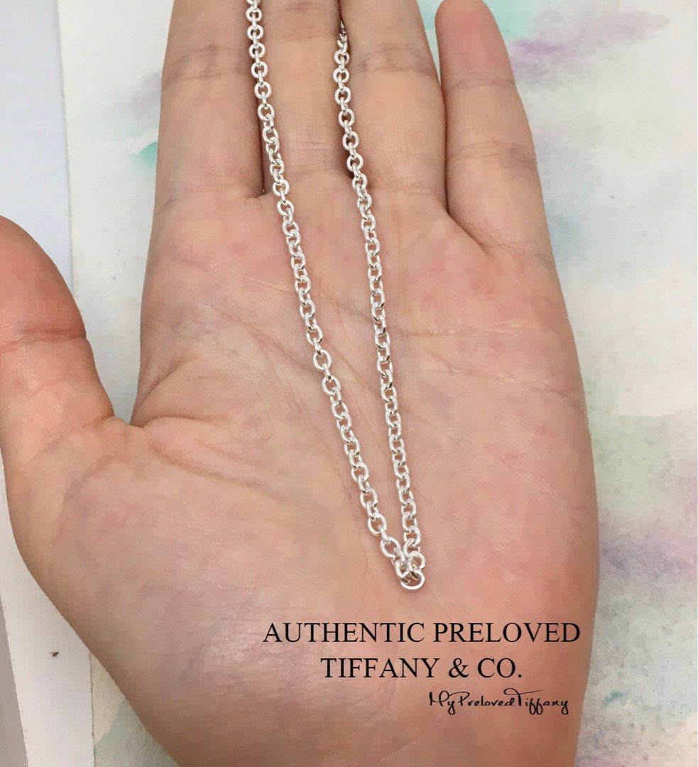 Tiffany 20 inch silver on sale chain