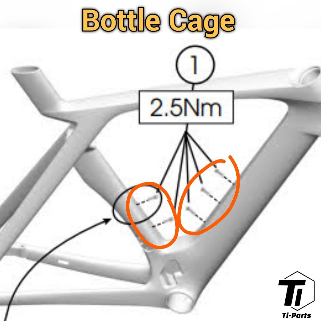 Trek madone bottle cage hot sale screws