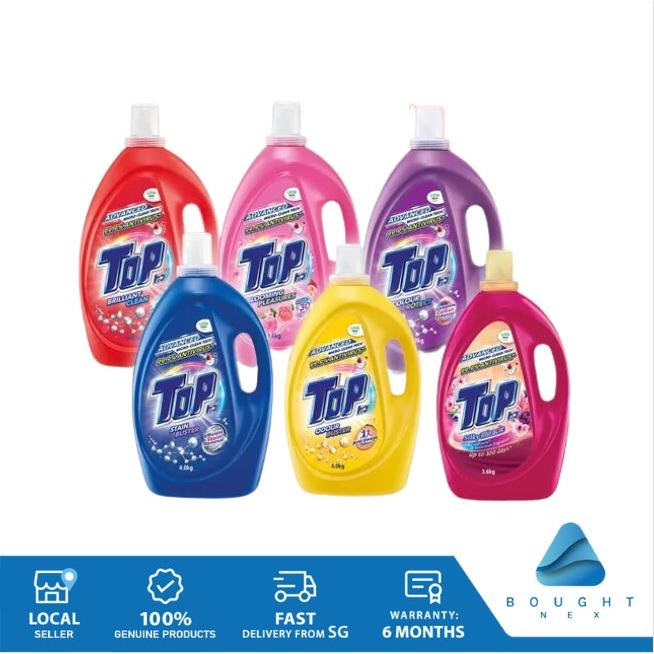 Top Liquid Detergent 3.6kg Odour Bluster Stain Bluster Color Protect