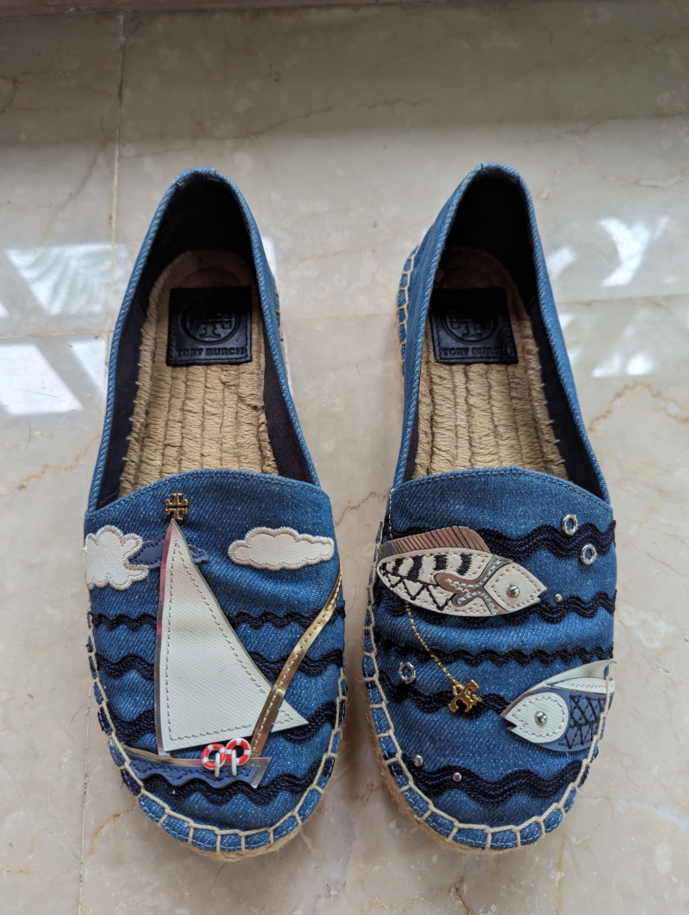 Tory burch shop espadrilles denim