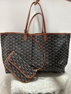 Goyard St. Louis Tote XXL Black, New with Dustbag WA001 - Julia