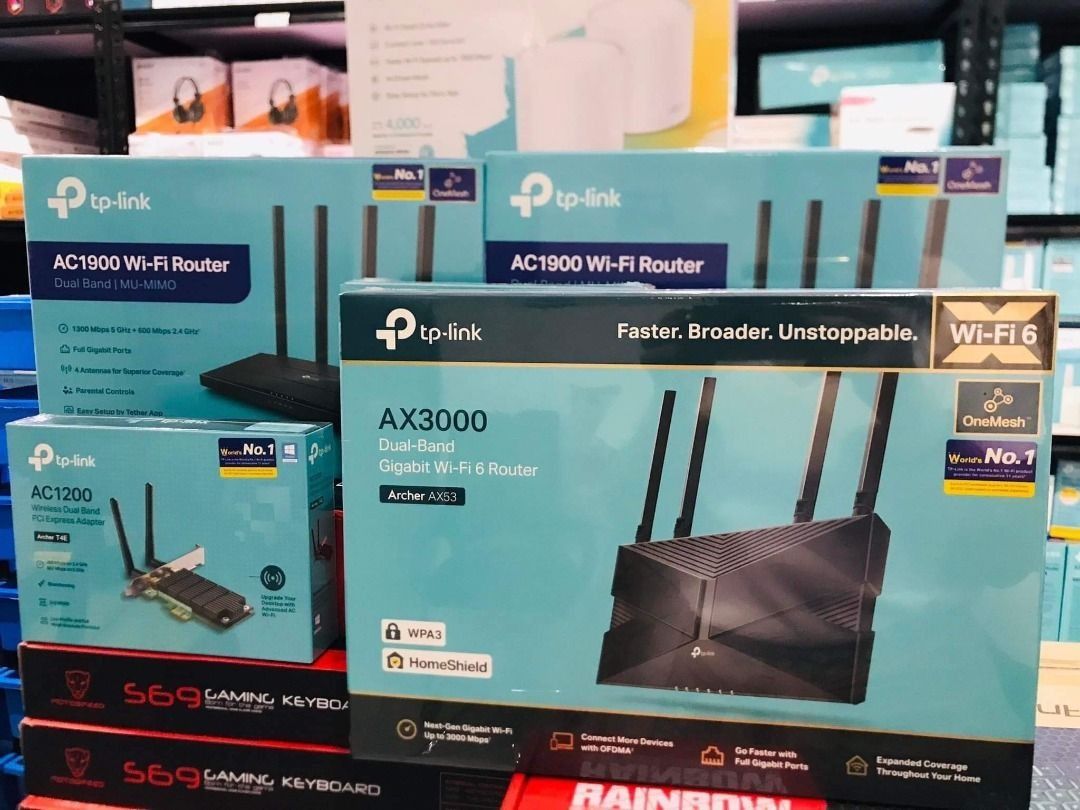 TP-Link Archer AX53 AX3000 Gigabit One Mesh WiFi 6 Dual Band Router ...