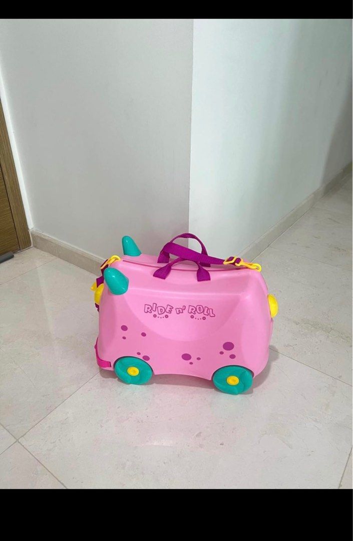 Trunki Ride-On Kids Suitcase, Tow-Along Toddler Luggage, Carry-On Cute  Bag with Wheels