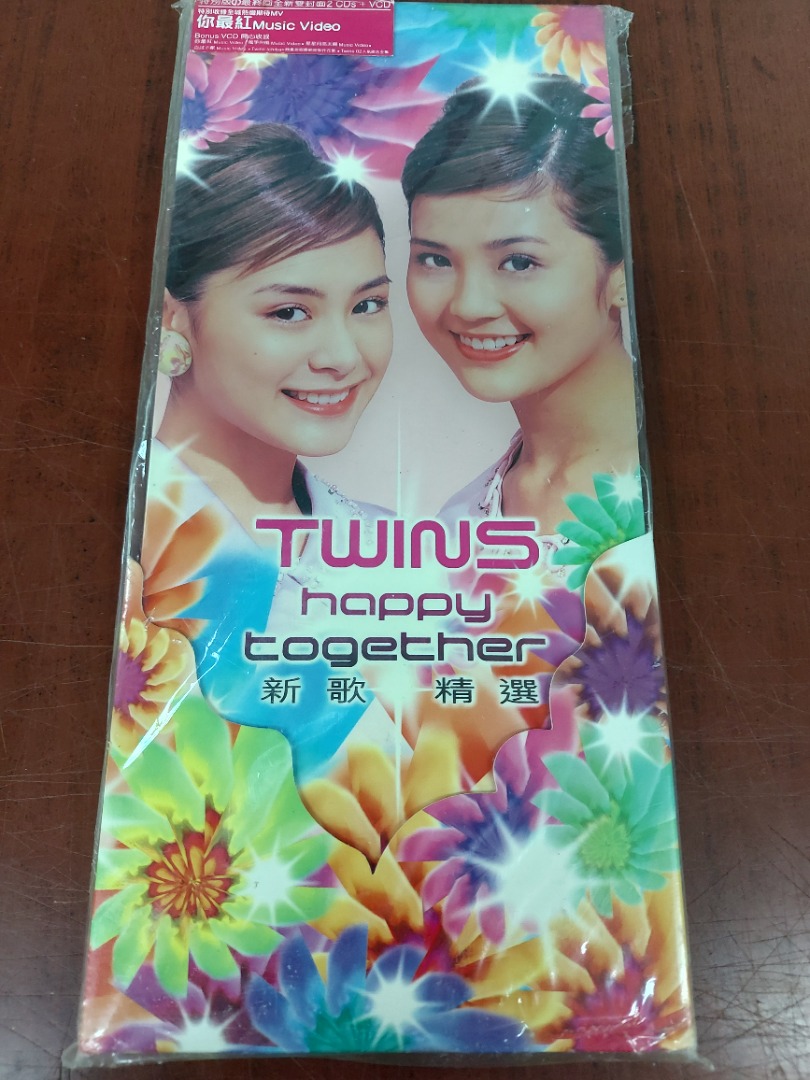 TWINS-2CD+VCD舊版(精選金曲happy together), 興趣及遊戲, 音樂、樂器