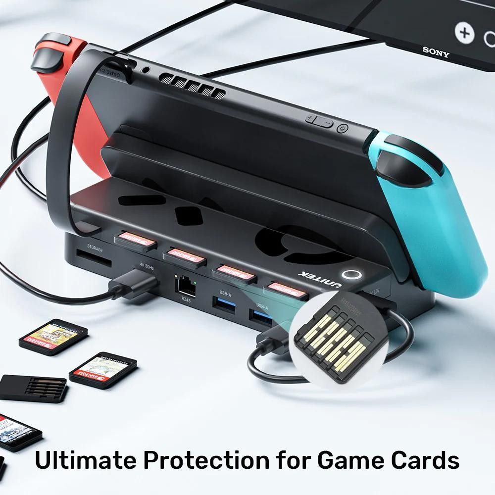 Unitek Switch專用底座G1002B, 電子遊戲, 遊戲機配件, 遊戲週邊商品