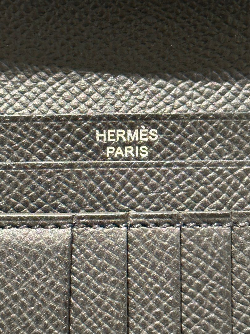 Hermes Black Bearn Wallet Silver Hardware – MILNY PARLON