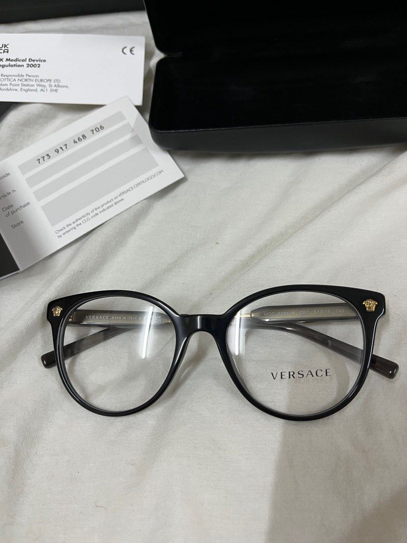 Authentic versace on sale eyeglasses