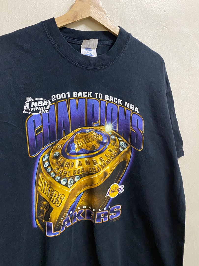 Vintage 2001 Nba Finals Lakers Shirt Men s Fashion Tops Sets