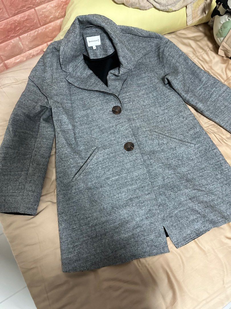 Warehouse Coat Grey Size S Women s Fashion Coats Jackets and