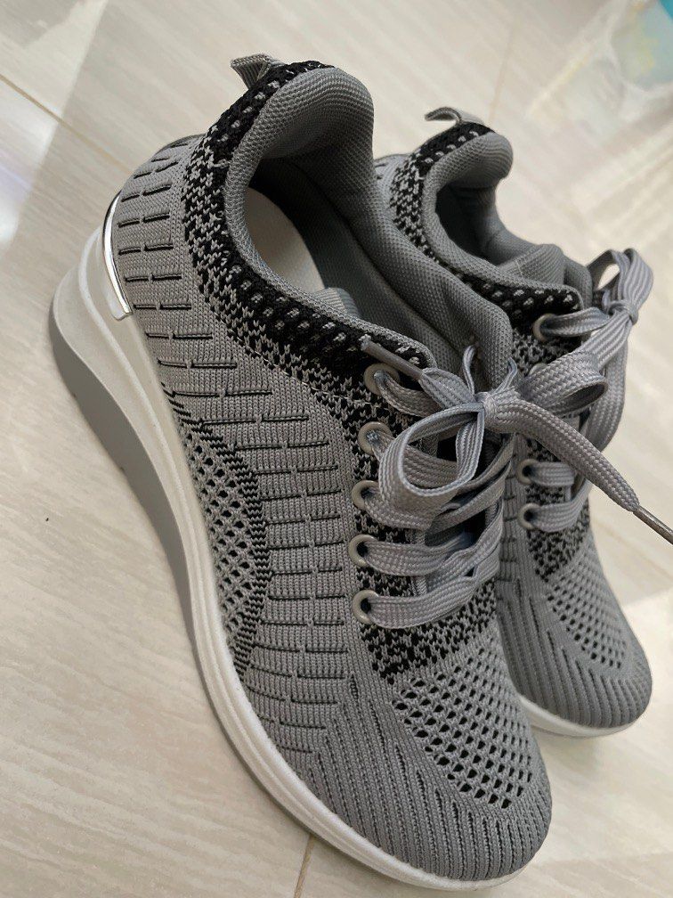 Wedge sneaker hotsell taupe