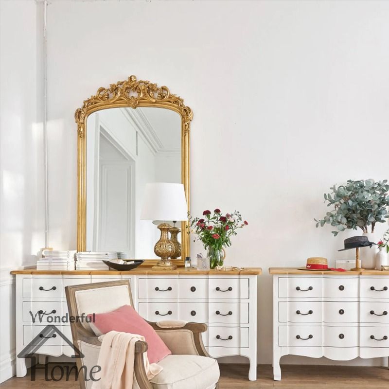 WH0160 Retro mirror wall hanging mirror, Furniture & Home Living, Home