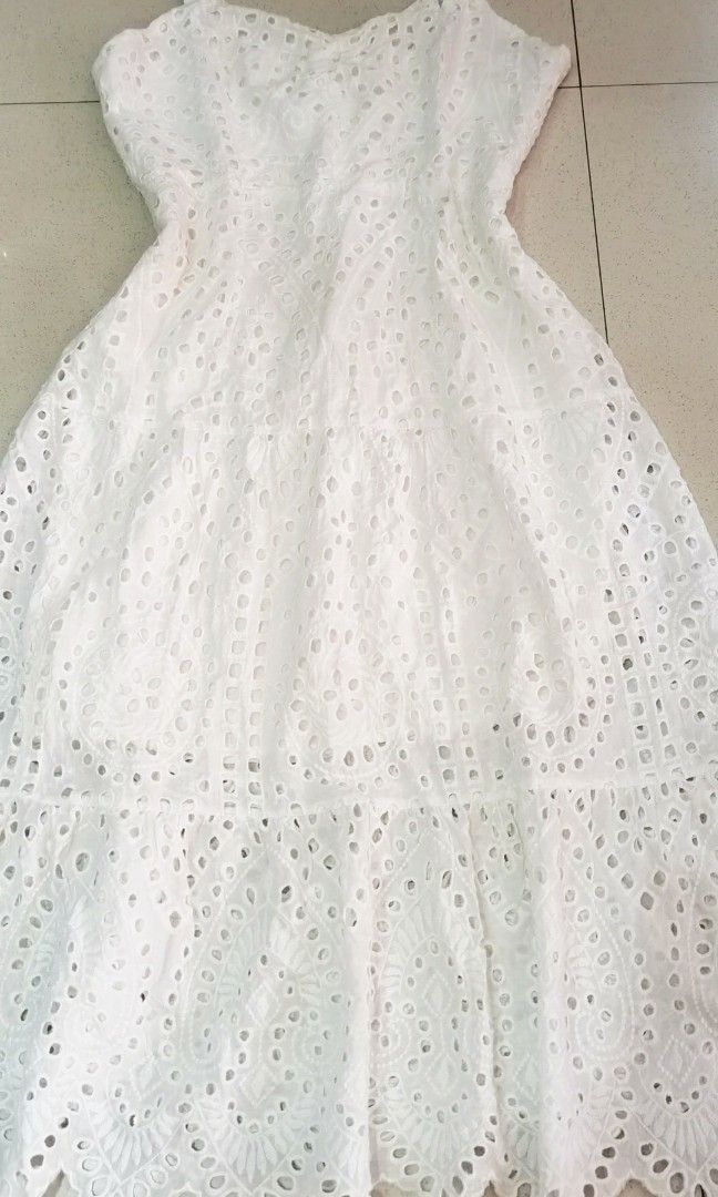 White Llana Eyelet Dress main image 1