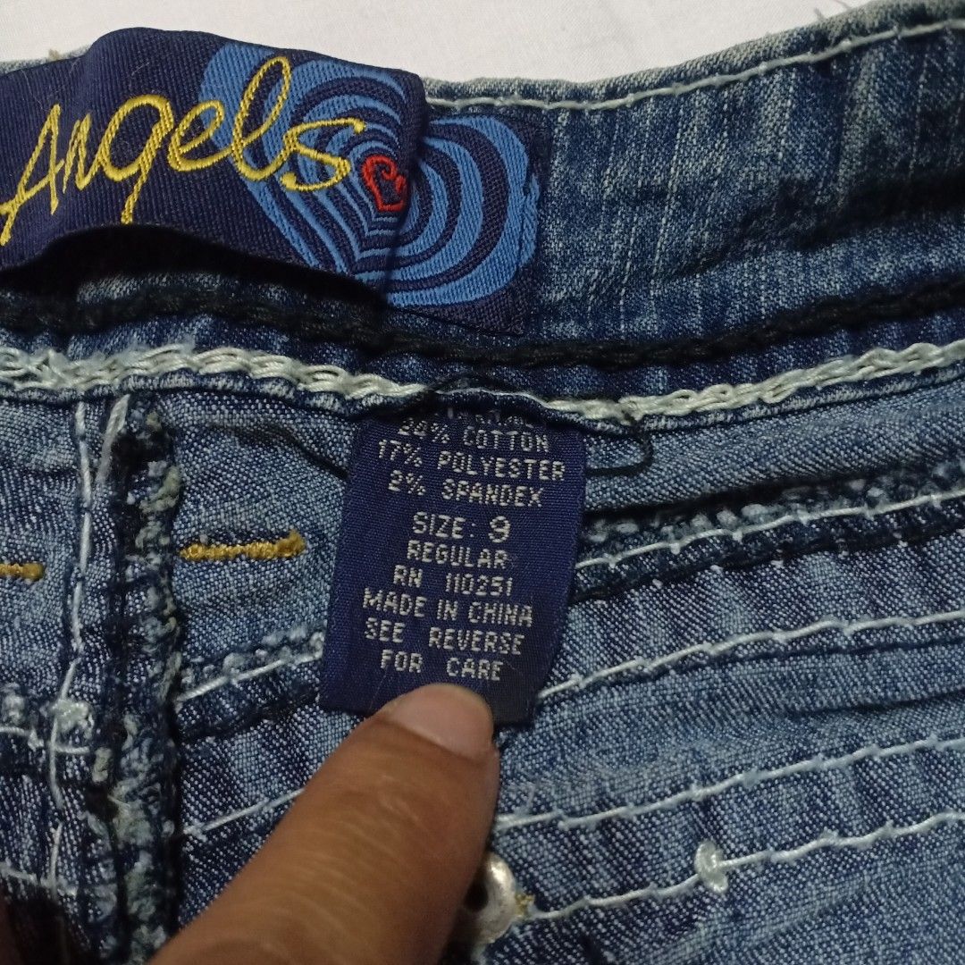 Women Angels Jeans Stretch Low Rise Boot Cut. Size 29 Women s