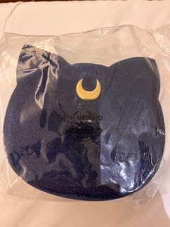 現貨全新正版植村秀x美少女戰士 聯名美妝包 shu uemura 劇場版滿額商品 露娜貓頭造型包 大