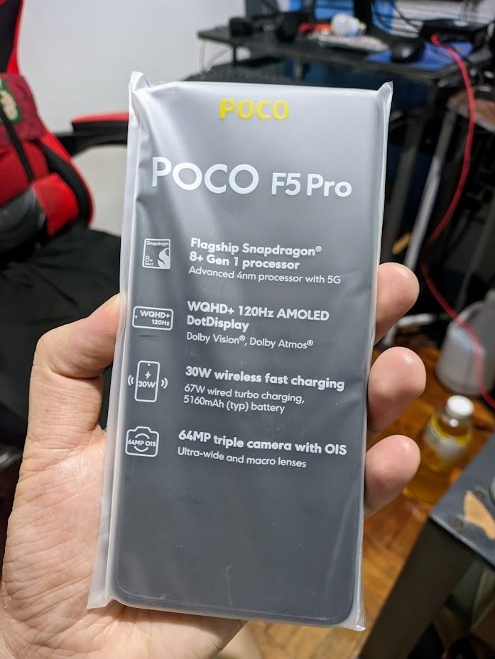 XIAOMI Poco F5 Pro 5G versión Global, 12GB RAM 512GB, Snapdragon 8 Gen1  120Hz AMOLED