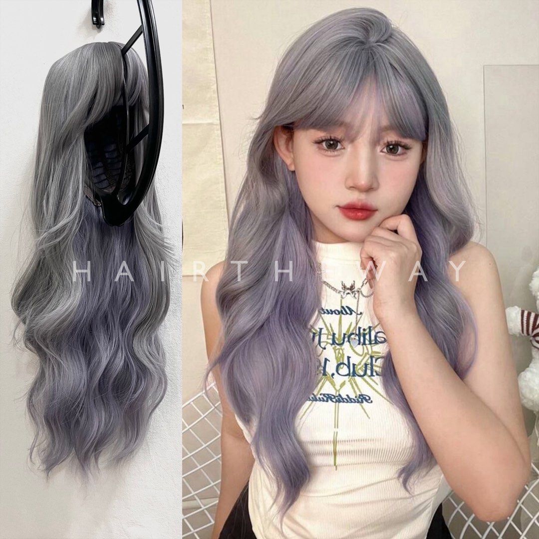 Grey lilac wig shop
