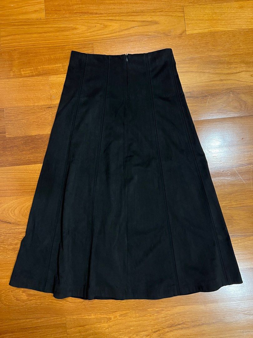 Zara Black Suede Skirt Women s Fashion Bottoms Skirts on Carousell