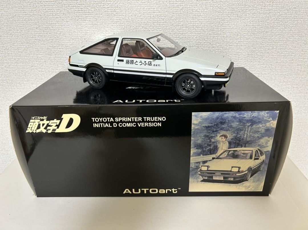 1/18 AUTO art 頭文字D 豐田Sprinter Trueno (AE86) 漫畫版, 興趣及遊戲, 玩具& 遊戲類- Carousell
