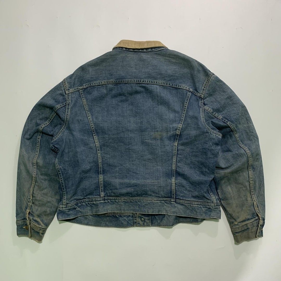 1950s Lee Storm Rider LOT 101J Type 3 Denim Trucker Jacket Blanket