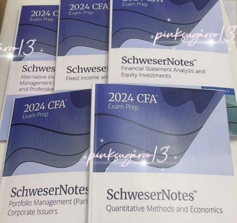 新版 2024 CFA KAPLAN Level 1 / 2 /3 Kaplan Schweser Notes, 興趣及遊戲, 書本 & 文具