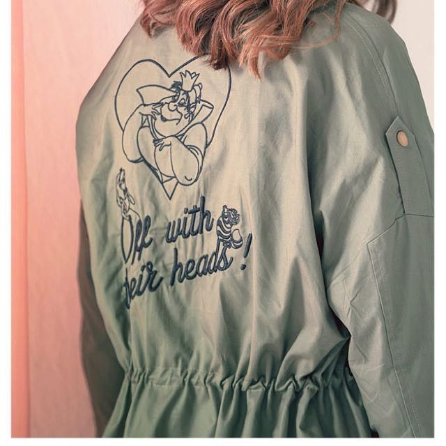 Alice in Wonderland and The Queen of Hearts Bomber Jacket
