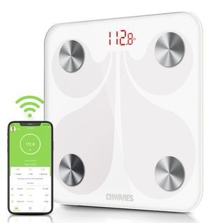 CHWARES Scale for Body Weight, Rechargeable Weight Scale with Large LCD  Display, Smart Digital Bathroom Scale with Body Fat 15 Metrics Body