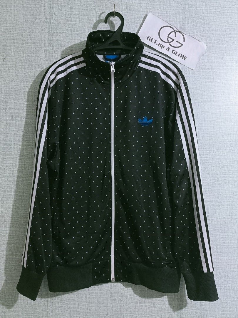 ADIDAS Firebird Track Jacket Blue Logo Women s Fashion Coats Jackets and Outerwear on Carousell