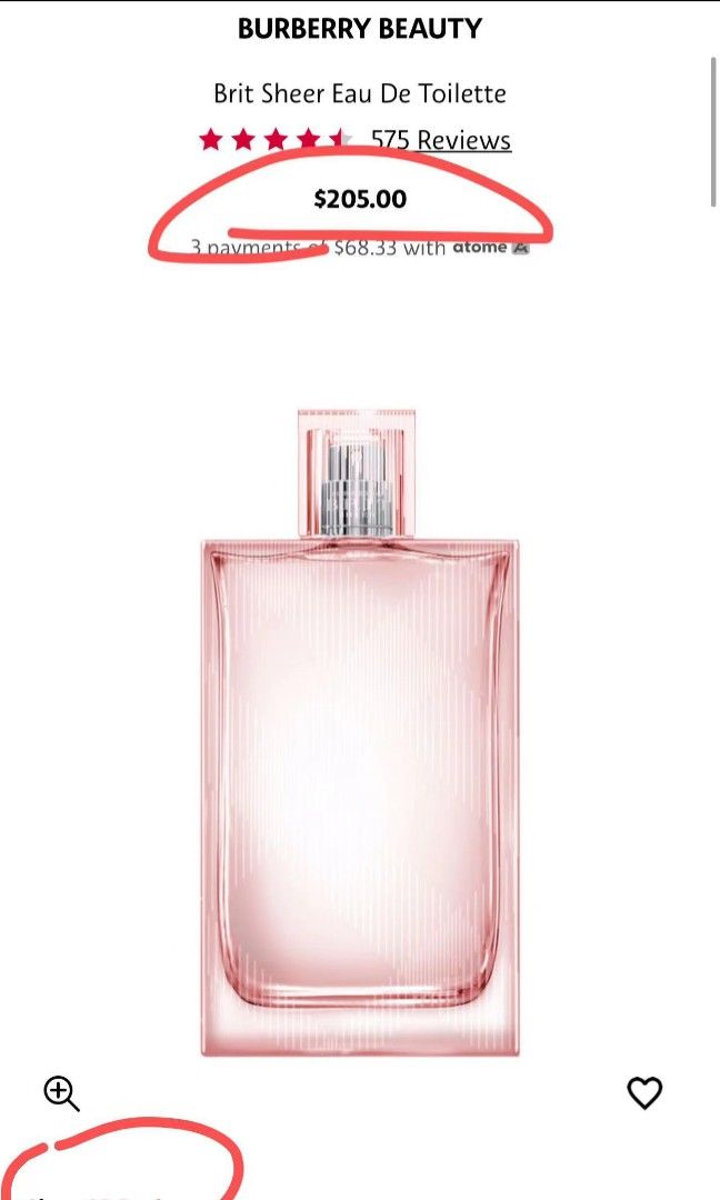 Brit Sheer for women 50ml Beauty Personal Care