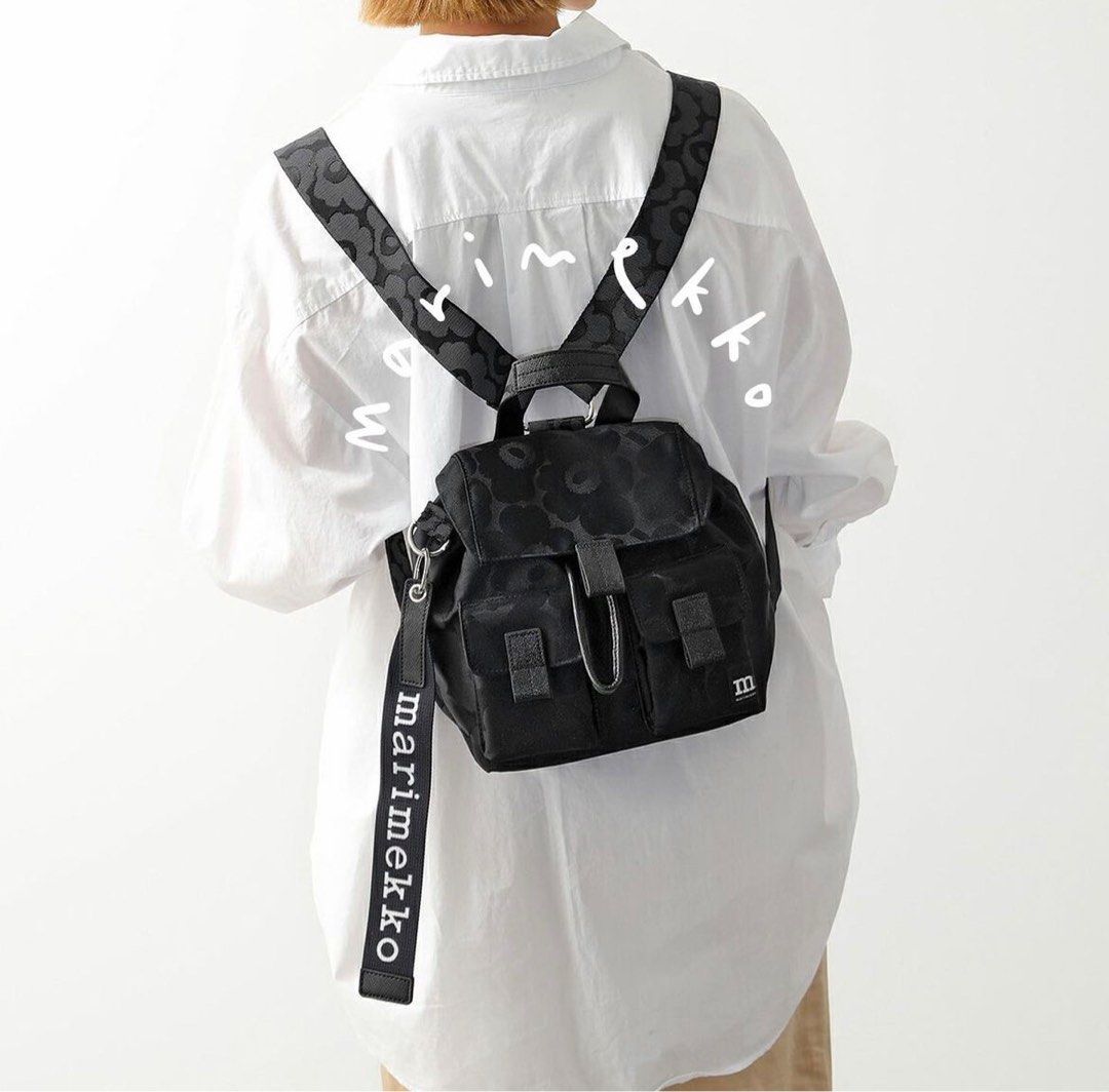 代購] Marimekko Everything Backpack 背囊- Small Unikko 999, 名牌