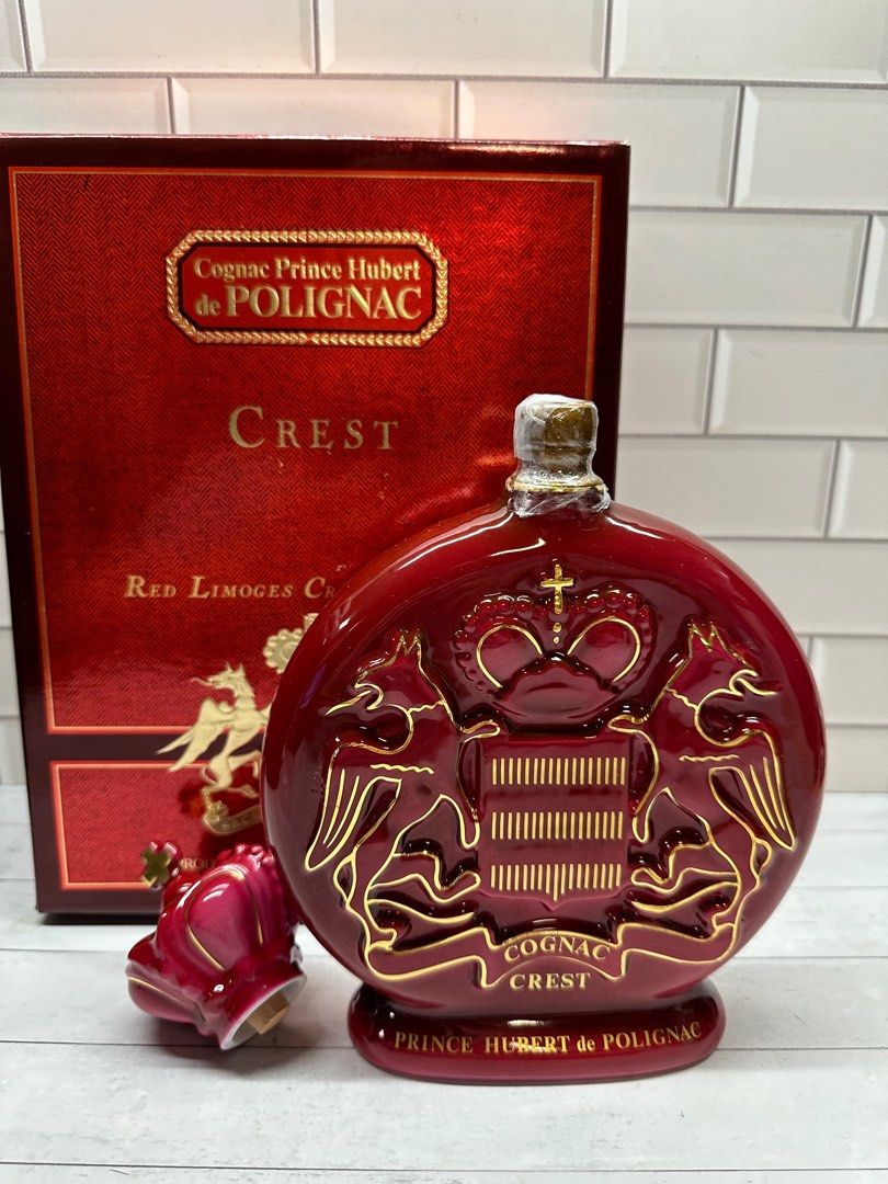 陳年百利來瓷樽Prince Hubert De Polignac Crest Cognac 700ml 套裝