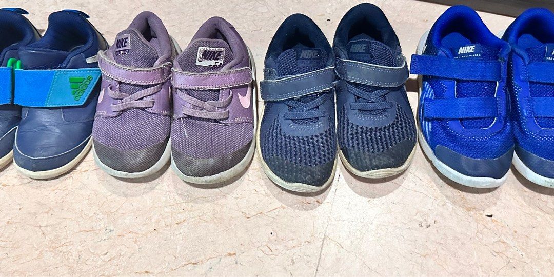 Adidas and Nike kids sneakers all four for 8 Babies Kids