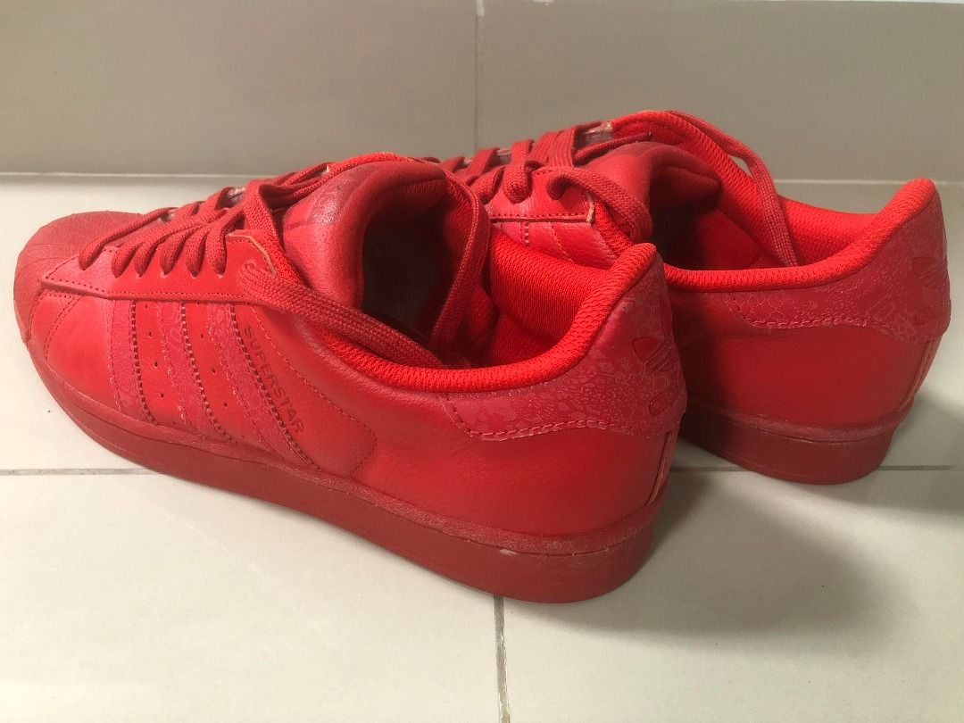 Adidas all hot sale red shoes