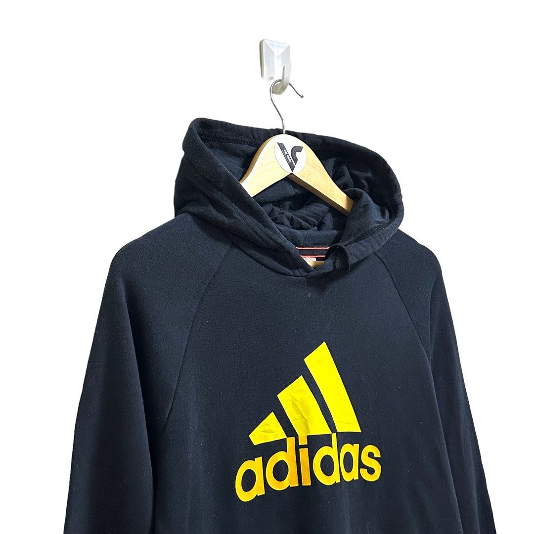 Grey and yellow adidas hoodie deals