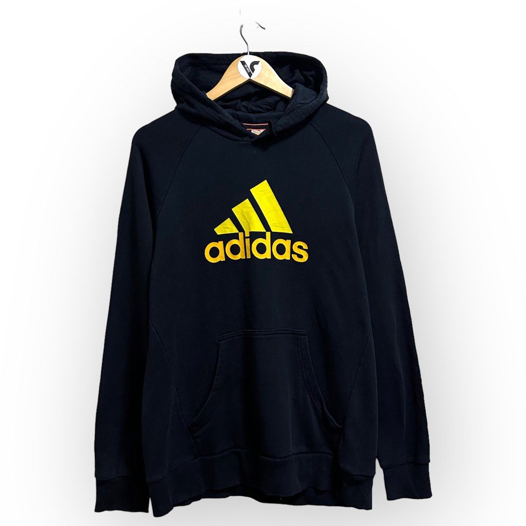 Adidas Yellow Logo Hoodie