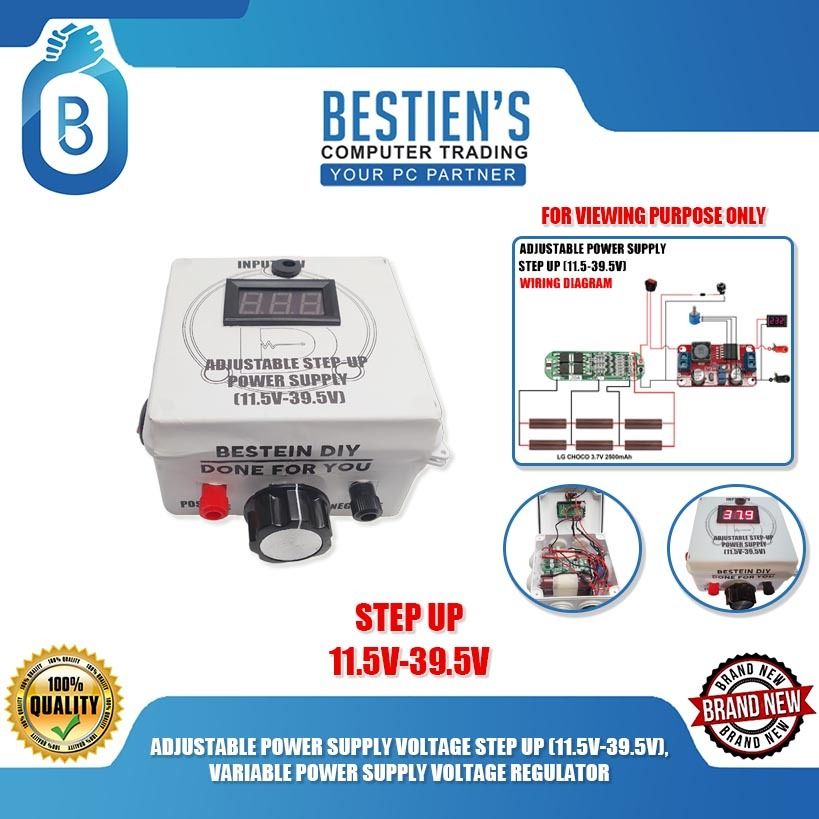ADJUSTABLE POWER SUPPLY VOLTAGE STEP UP (11.5V-39.5V), VARIABLE POWER SUPPLY VOLTAGE REGULATOR (Category: Cables & Adaptors) located in Quezon City. Submitted by besteinpc (Listing ID 1260674441, Image 1). Description: ADJUSTABLE POWER SUPPLY VOLTAGE STEP UP (11.5V-39.5V), VARIABLE POWER SUPPLY VOLTAGE REGULATOR FEATURES: 👉a. LG Choco Battery 6pcs (3S 2P) 👉b. 3s BMS 👉c. Digital Voltmeter 👉d. Switch ON/OFF 👉e. Step UP Module XL6019 5A 👉f. DC
