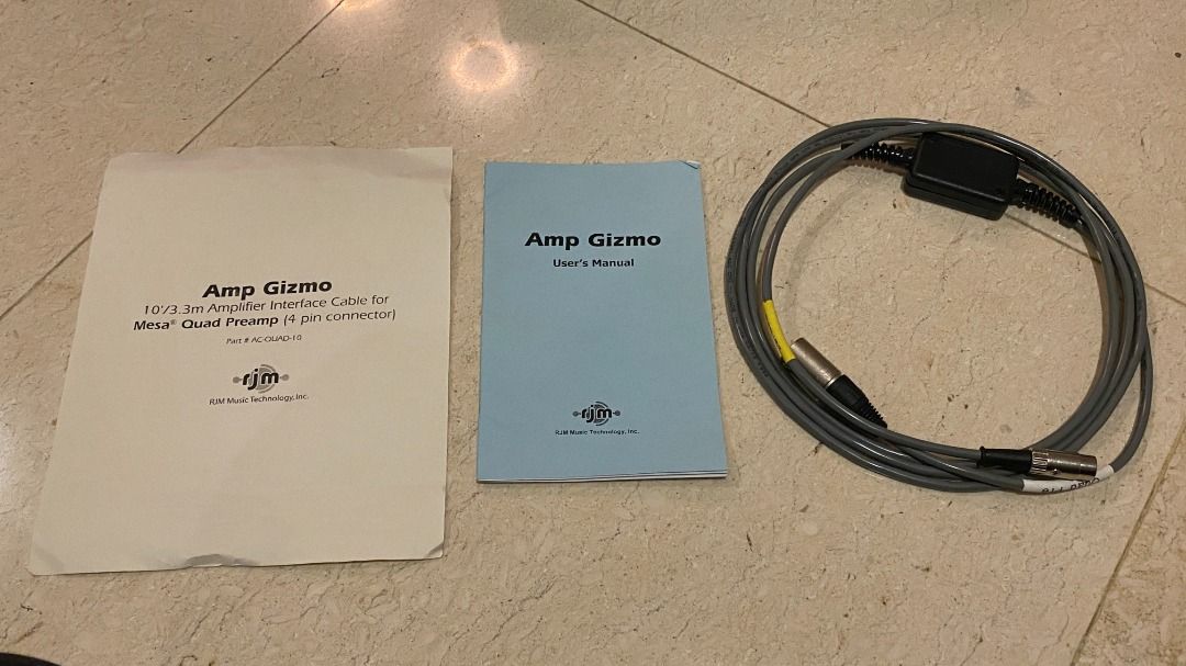 AMP GIZMO Amplifier Interface Cable for Mesa Quad Preamp, Hobbies & Toys, Music & Media, Musical