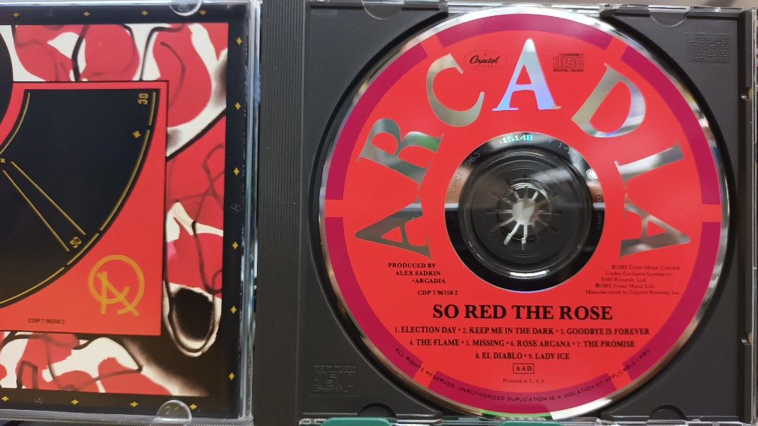 2CD＋DVD！Arcadia / アーケイディア / So Red The Rose - Special