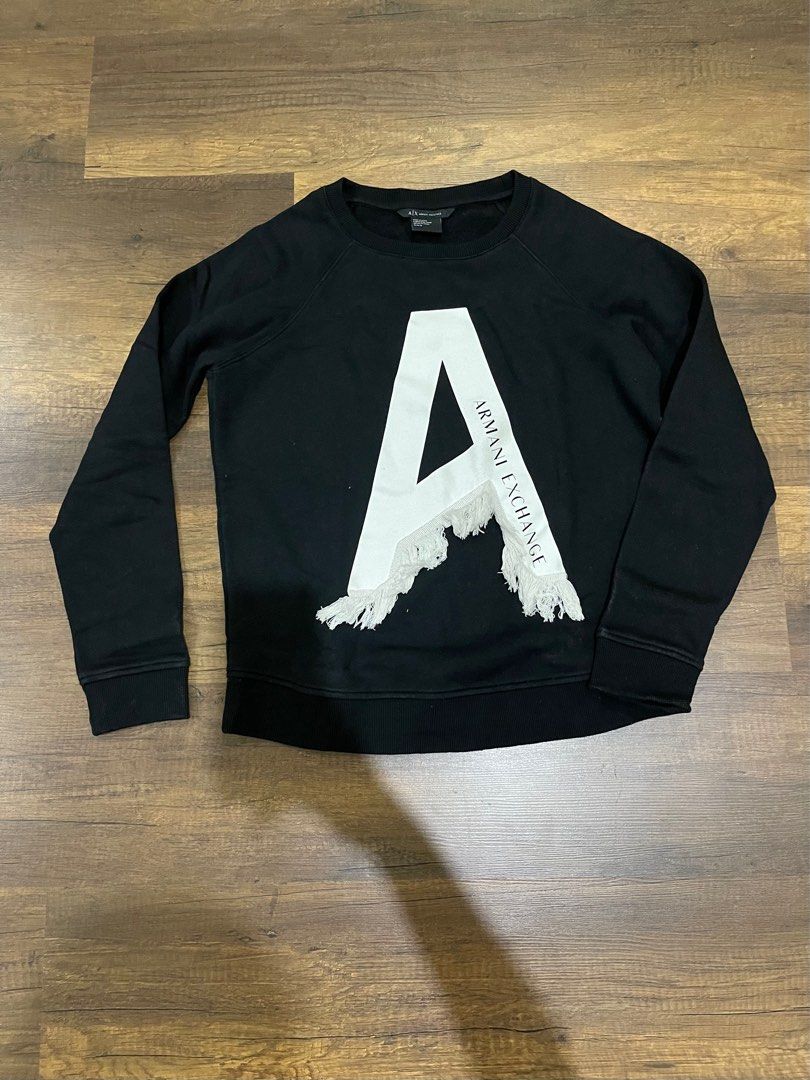 Armani Exchange AX Sweatshirt Women s Fashion Tops Longsleeves