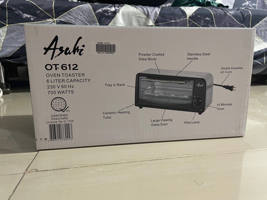 Asahi Oven Toaster, TV & Home Appliances, Kitchen Appliances, Ovens & Toasters on Carousell