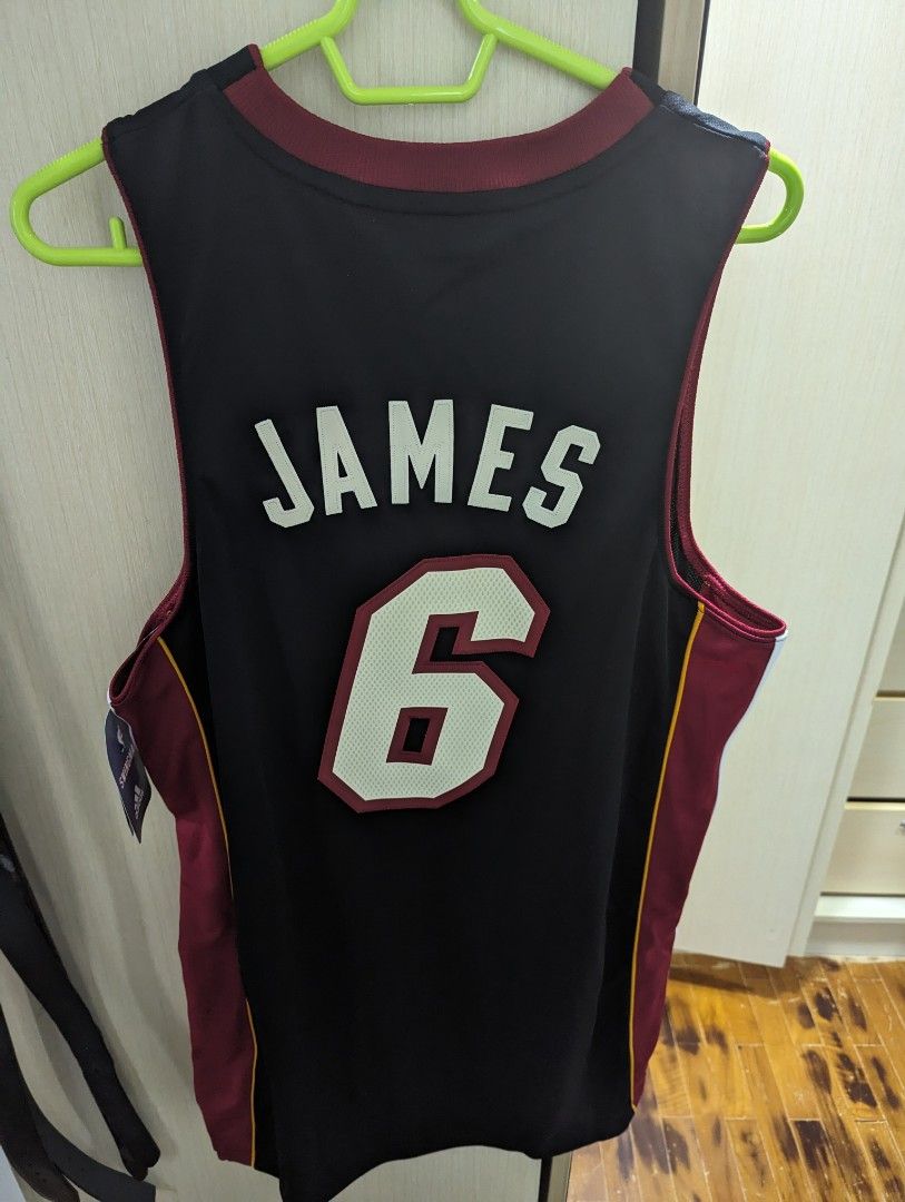 Authentic lebron james miami heat jersey top