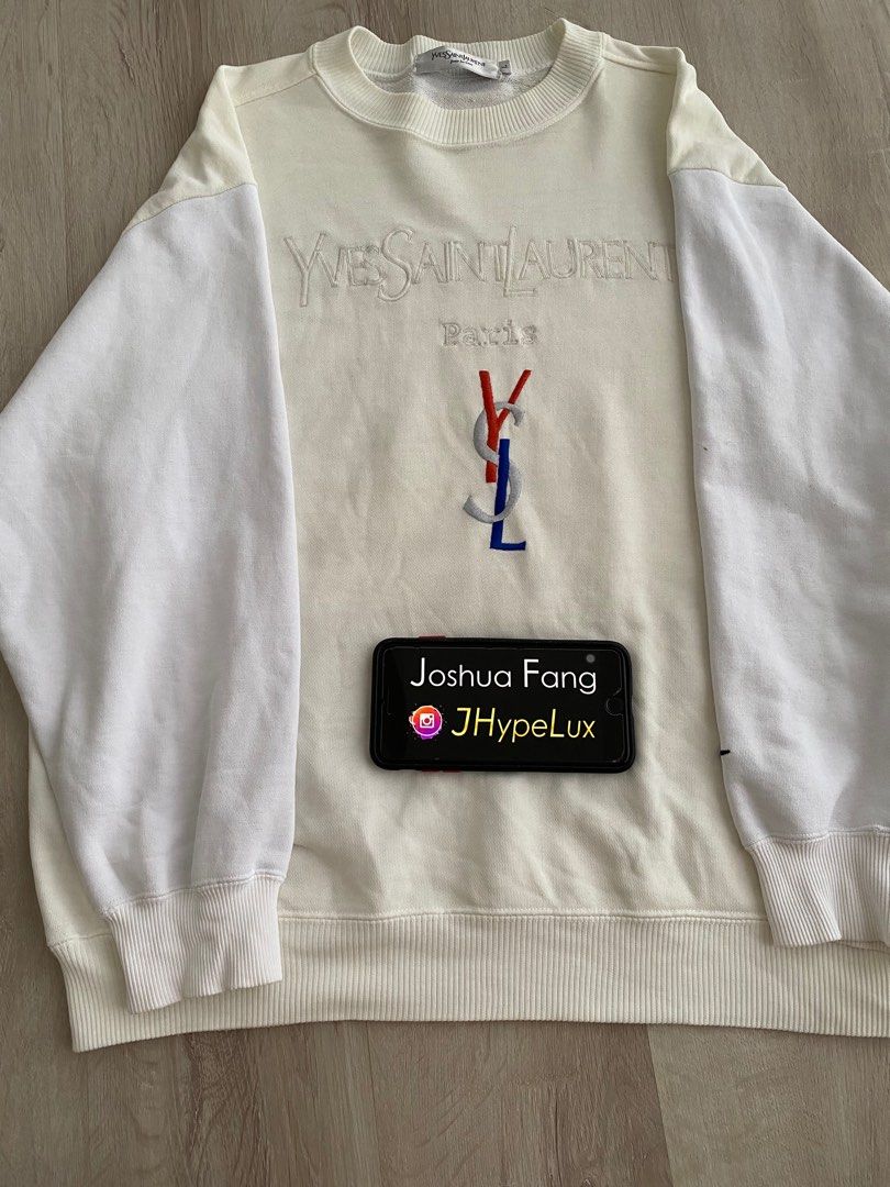Authentic YSL Saint Laurent Sweater Large P22 inch Men s Fashion