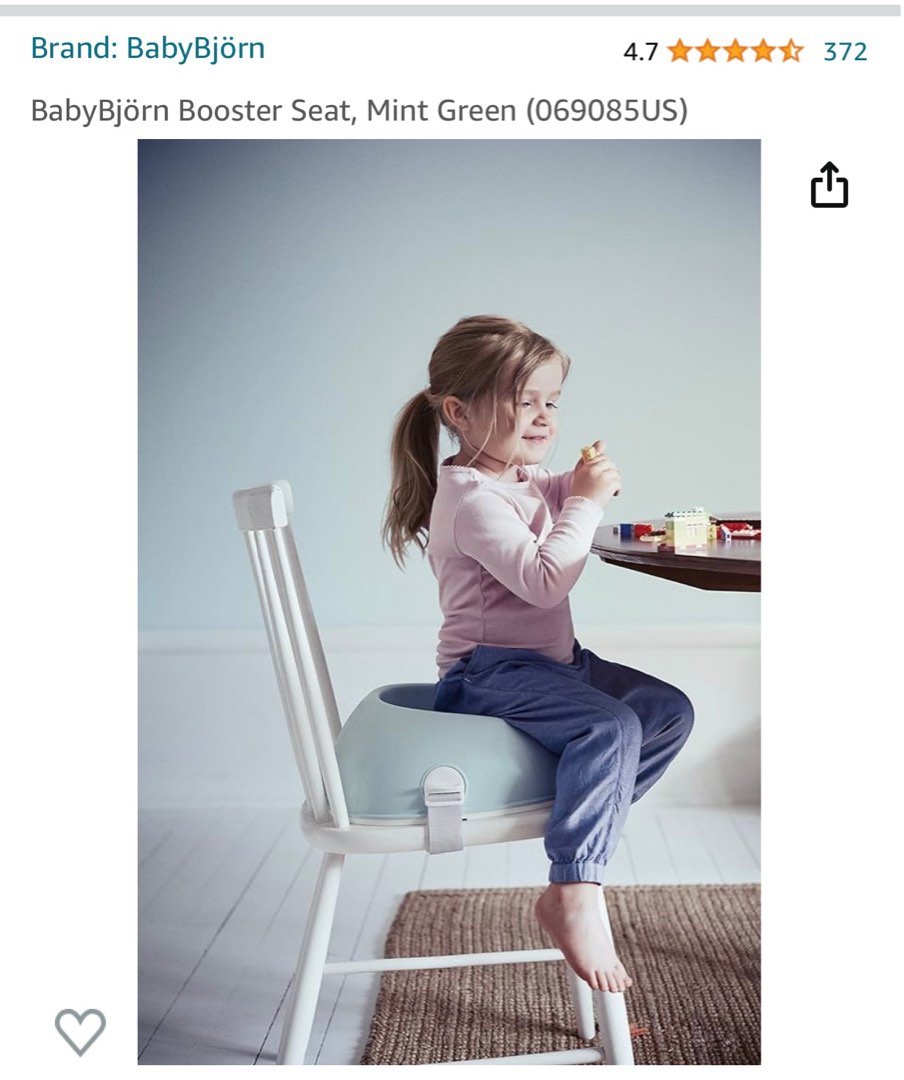 Bjorn outlet booster seat