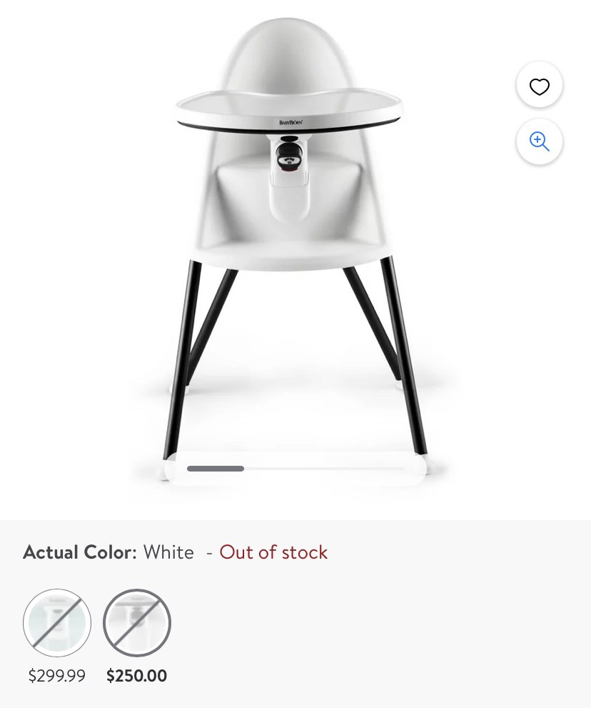 Baby Bjorn Highchair Babies Kids Nursing Feeding Baby High