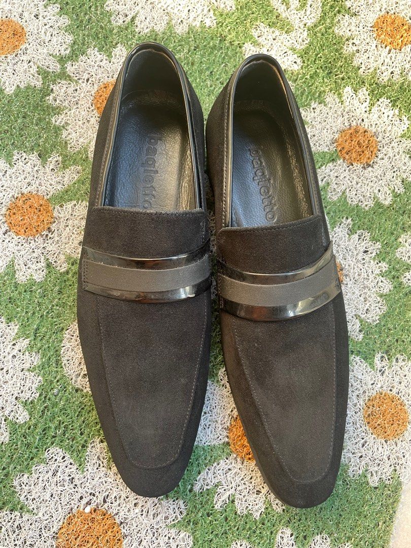 Baqietto Leather Suede Shoes Size 41