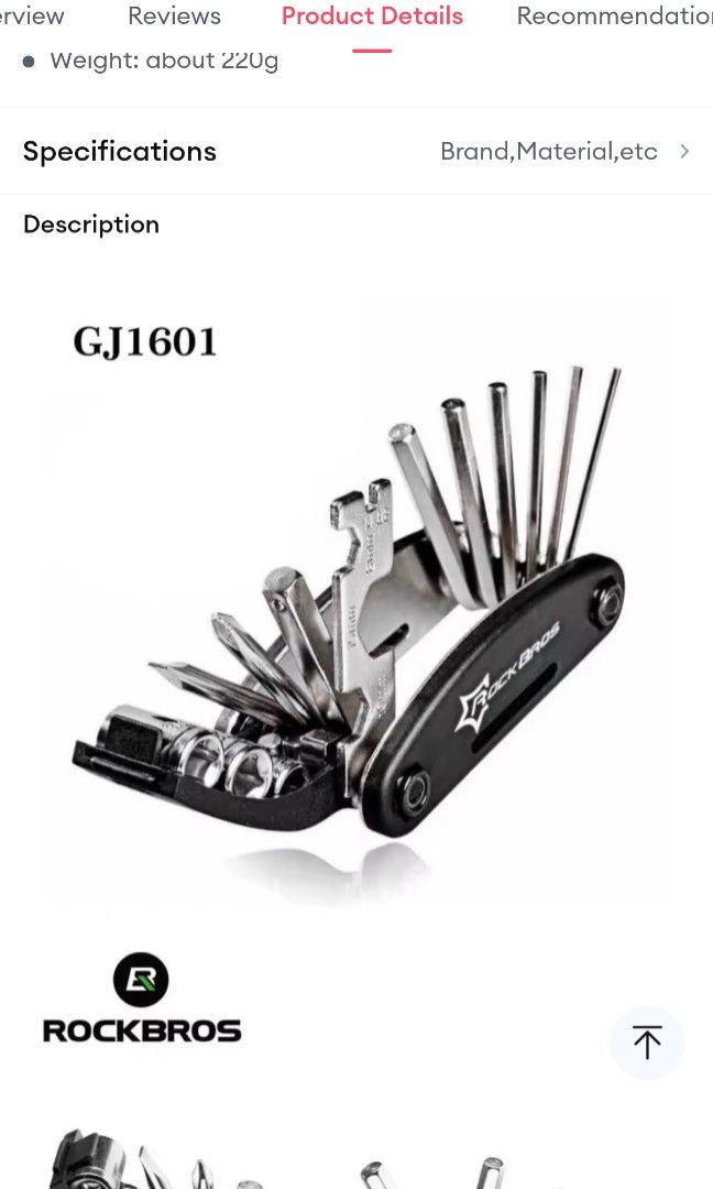 Rockbros multi tool on sale