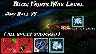 Blox Fruits ] Curse Dual Katana + Soul Guitar + Godhuman + Max Level, Unverifyed Email , 13 + Age , Full Access