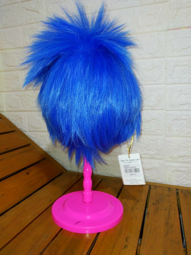 Blue male wig on sale