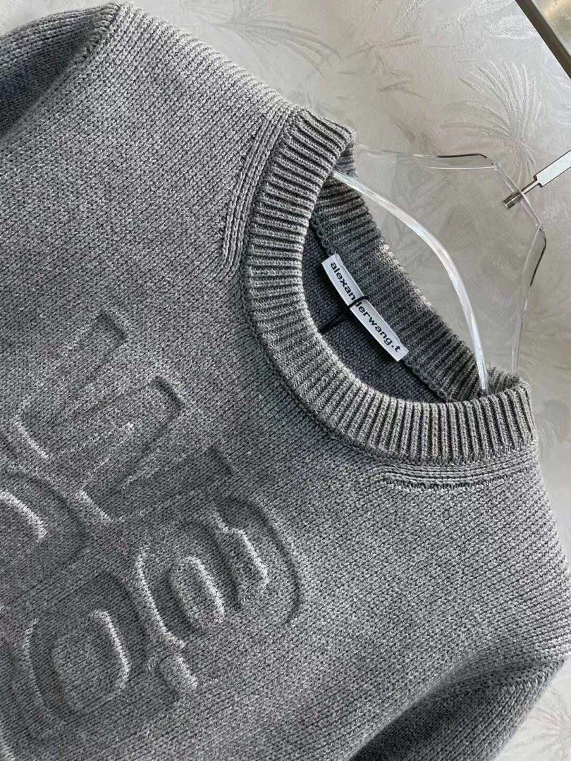 Alexander wang hotsell grey sweater