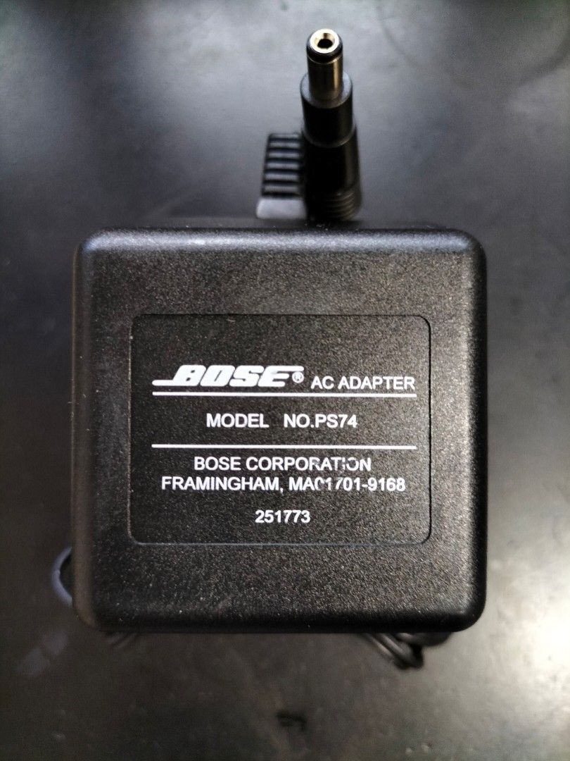 Ps74 Bose PS74 AC Adaptor, Audio, Other Audio Equipment on Carousell